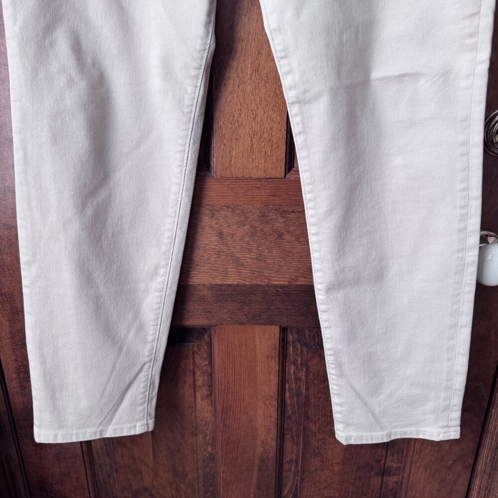 Express #5 Off White 5-Pocket Jeans 34 x 30 Slim - Picture 7 of 15